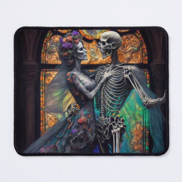 Item preview, Dancing Skeleton Couple in Love Valentines, Wedding, Anniversary, Birthday Funny Gift  designed and sold by CoyoteStudio.
