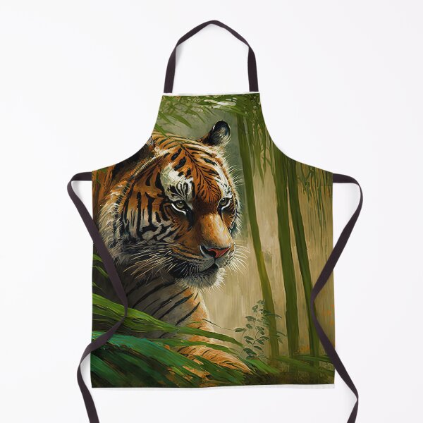 Item preview, South China Tiger in Bamboo Forest Chinese Ink Painting designed and sold by TheSurrealists.