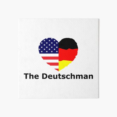 Germany USA America flag flag friendship Art Board Print by