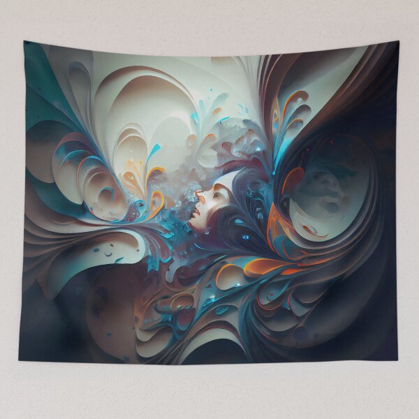 Item preview, Abstract painting designed and sold by AiBroughtToLife.