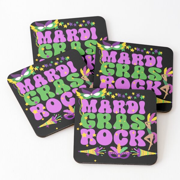 Item preview, Beads Parades Crawfish Kingcake, Fat Tuesday design, Yellow green Mardi Gras designed and sold by Escapene.