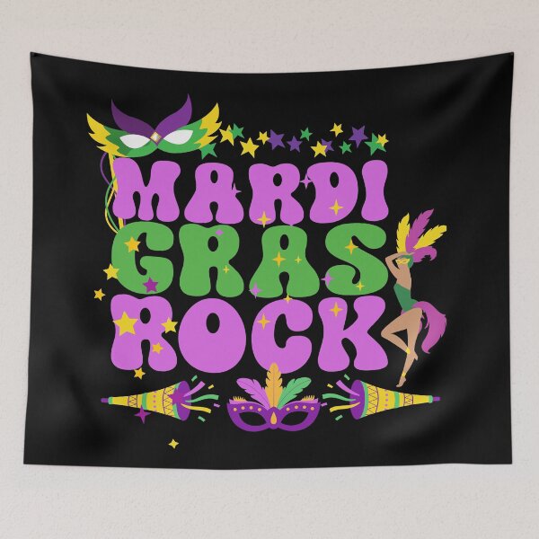 Item preview, Beads Parades Crawfish Kingcake, Fat Tuesday design, Yellow green Mardi Gras designed and sold by Escapene.