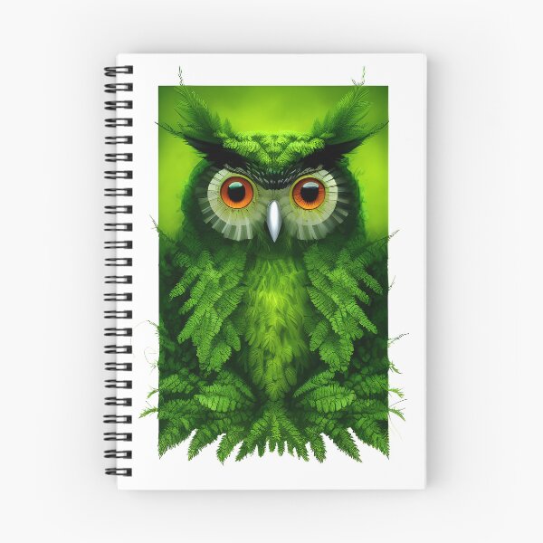 Item preview, green owl 2 designed and sold by pottolski.