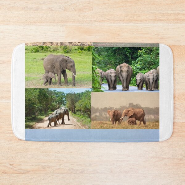 Item preview, Elephant Collage Blanket designed and sold by UpwardsBound.