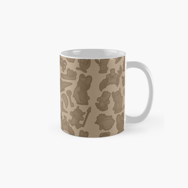 Viking Bunny Map Pattern Classic Mug