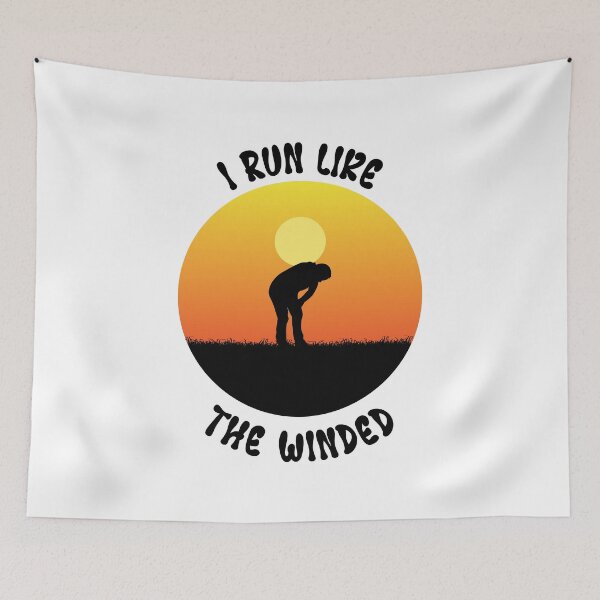 Item preview, I Run Like The Winded (black text) designed and sold by OlivDesignsCo.