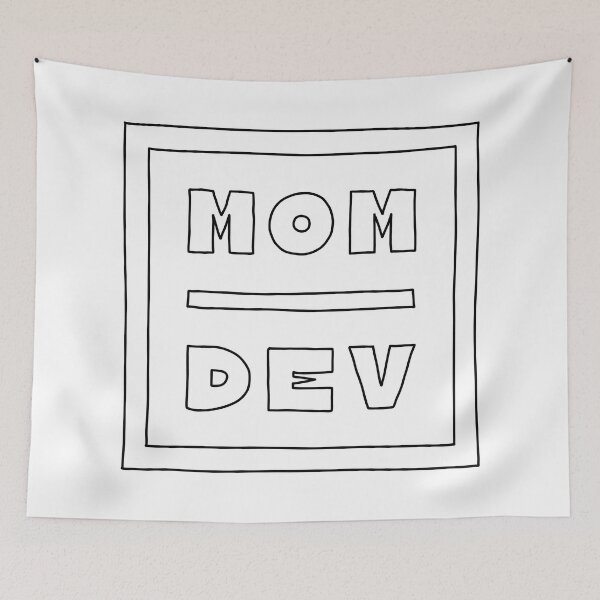 Item preview, Mom Dev Lines - black designed and sold by Sora Geep.