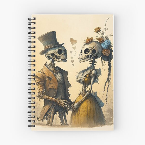 Item preview, Skeleton Couple in Love 1Holding Hands Valentines, Wedding, Anniversary, Birthday Funny Gift  designed and sold by CoyoteStudio.