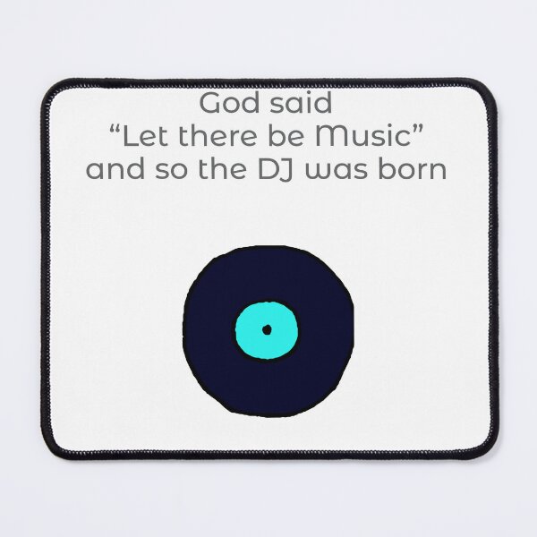 Item preview, God said let there be music, DJ design, music fan, vinyl record lover designed and sold by GeoffBeattie.