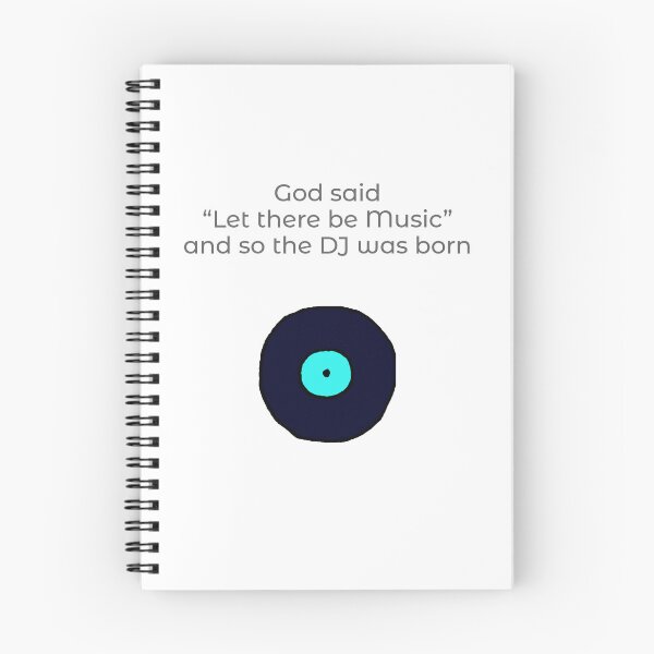 Item preview, God said let there be music, DJ design, music fan, vinyl record lover designed and sold by GeoffBeattie.