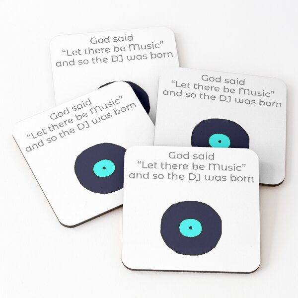 Item preview, God said let there be music, DJ design, music fan, vinyl record lover designed and sold by GeoffBeattie.