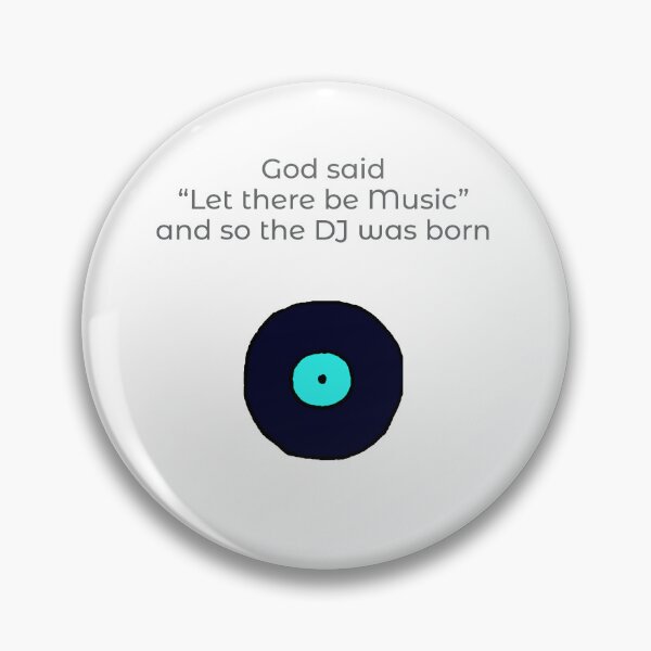 Item preview, God said let there be music, DJ design, music fan, vinyl record lover designed and sold by GeoffBeattie.