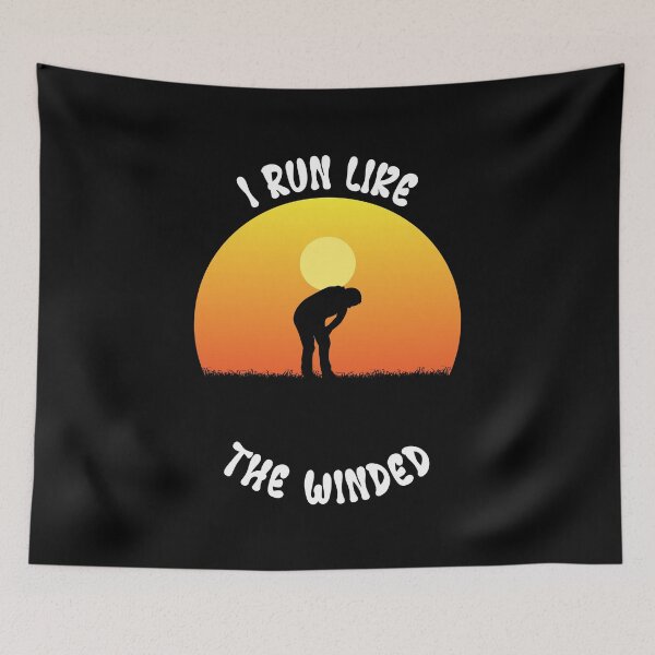 Item preview, I Run Like The Winded (white text) designed and sold by OlivDesignsCo.