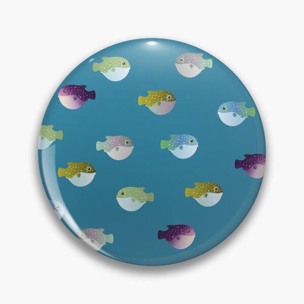Item preview, puffer fish blow fish pattern designed and sold by MiraNomegusta.