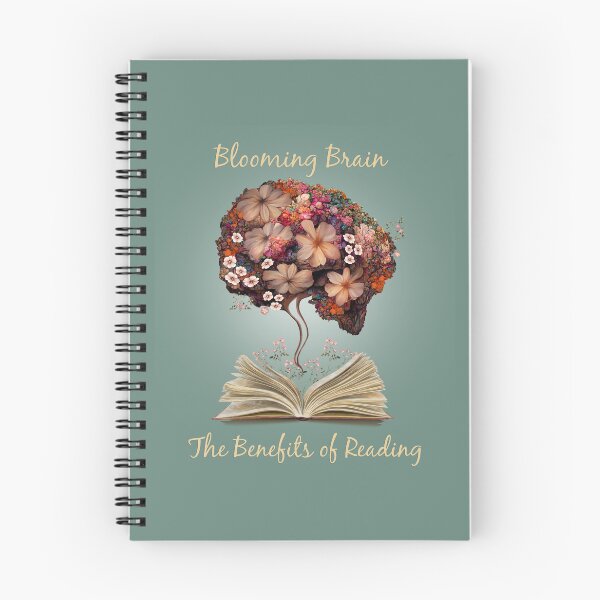 Item preview, Blooming Brain, the Benefits of Reading, Positivity, creativity, right hemisphere brain, health, Mental,  designed and sold by Collagedream.