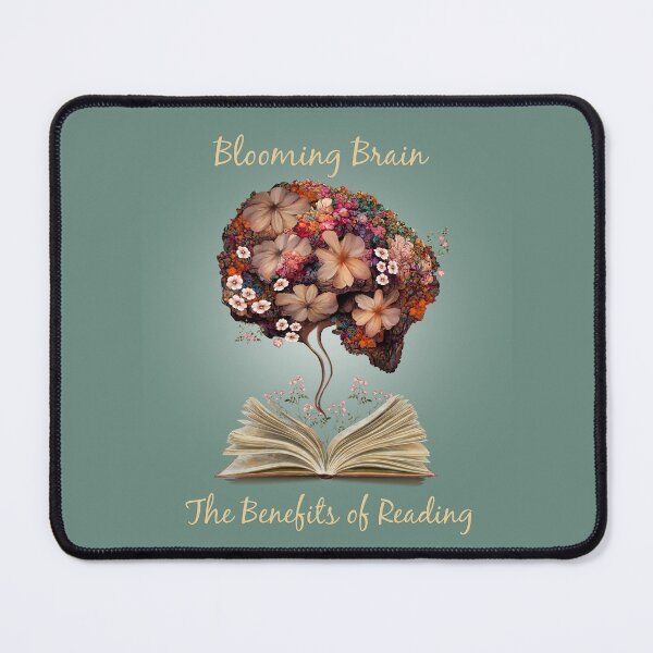 Item preview, Blooming Brain, the Benefits of Reading, Positivity, creativity, right hemisphere brain, health, Mental,  designed and sold by Collagedream.
