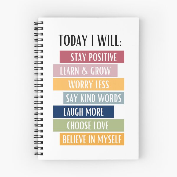 Item preview, 'Today I Will' Positive Affirmations, Good Vibes, Home & Office Motivation designed and sold by DailyDrive.