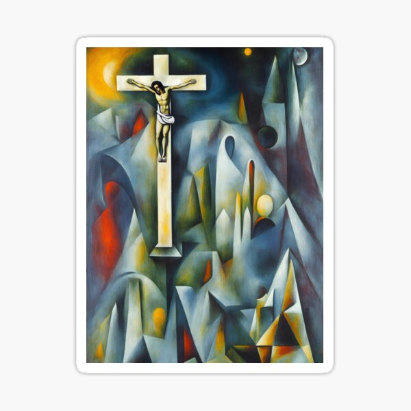 Item preview, Christ on the cross in surrealist style designed and sold by LaszloToth.