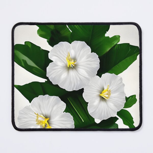 Item preview, White hibiscus flower background designed and sold by gramizzia.