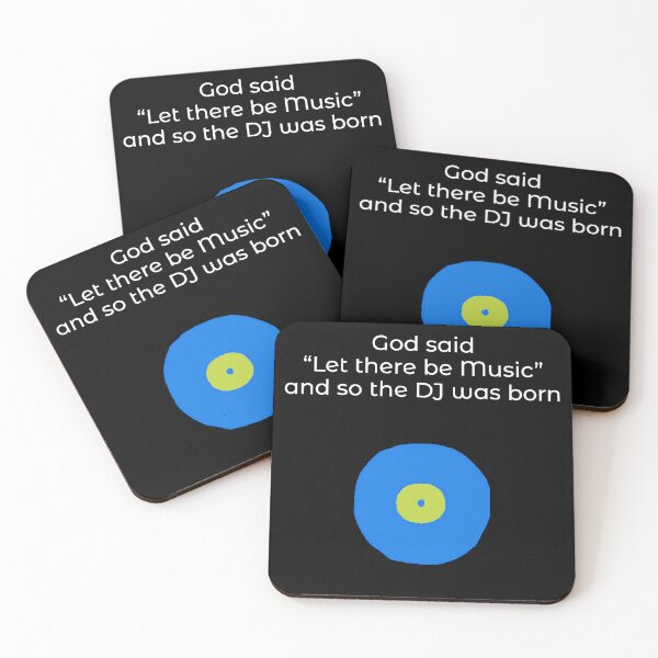 Item preview, God said let there be music, DJ design, music fan, vinyl record lover designed and sold by GeoffBeattie.