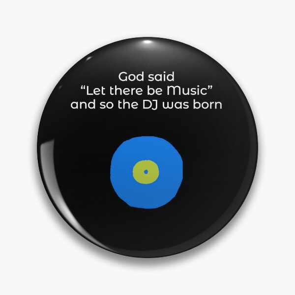 Item preview, God said let there be music, DJ design, music fan, vinyl record lover designed and sold by GeoffBeattie.