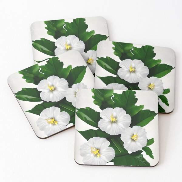 Item preview, White hibiscus flower background designed and sold by gramizzia.