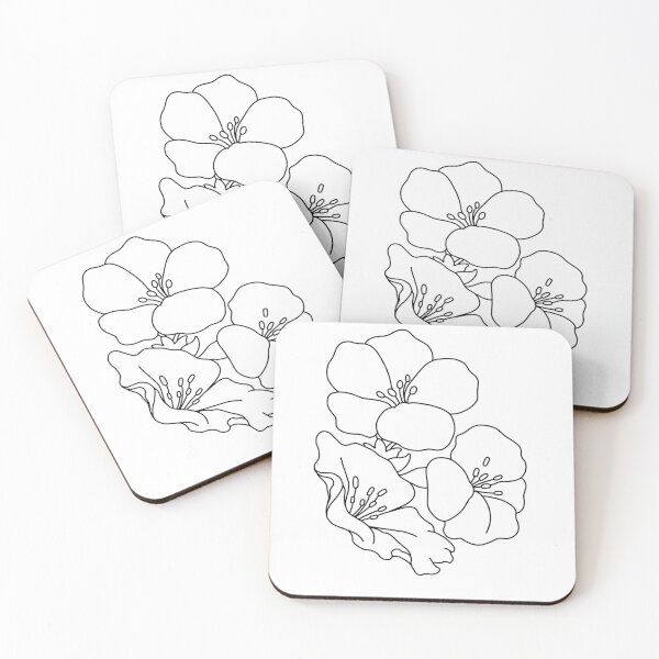Item preview, Beautiful Minimal Flowers  designed and sold by ModernStyleBoho.