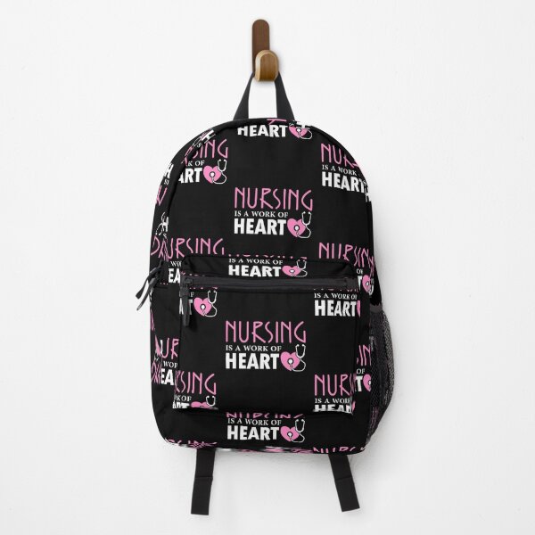 Item preview, Nursing is a Work Of Heart designed and sold by FanityPrints.