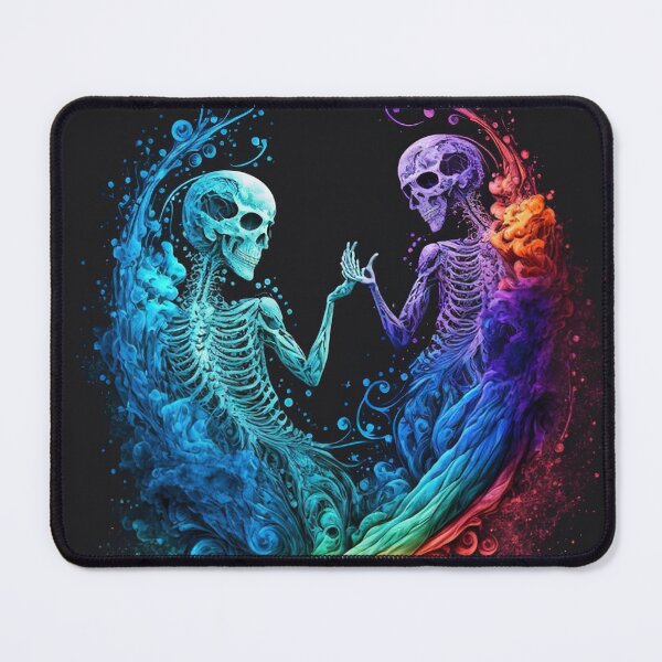 Item preview, Dancing Skeleton Couple in Love Holding Hands Valentines, Wedding, Anniversary, Birthday Funny Gift designed and sold by CoyoteStudio.