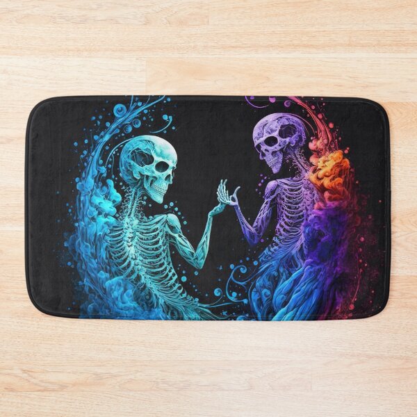 Item preview, Dancing Skeleton Couple in Love Holding Hands Valentines, Wedding, Anniversary, Birthday Funny Gift  designed and sold by CoyoteStudio.