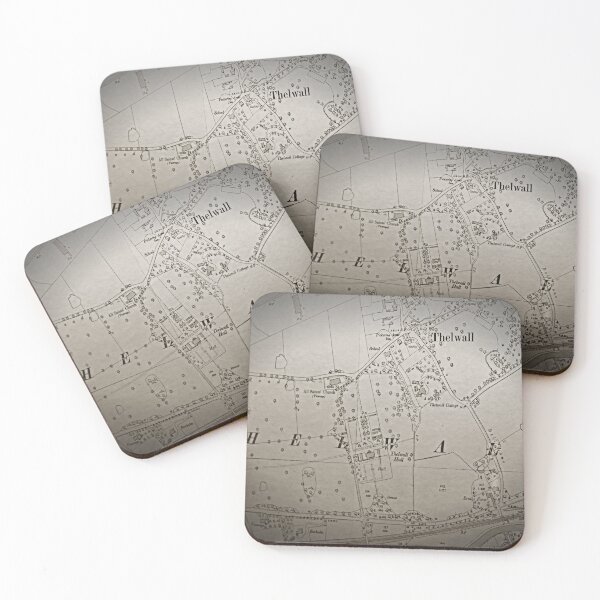Item preview, Thelwall pre-1940 map designed and sold by Local gifts from HotpixUK .