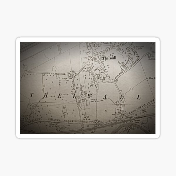 Item preview, Thelwall pre-1940 map designed and sold by Local gifts from HotpixUK .