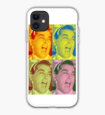 Ray Liotta Laugh mafia gangster movie Goodfellas painting multi-color iPhone Case