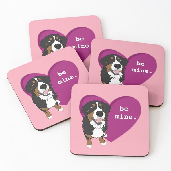 Item preview, Bernese Mountain Dog Valentines Day Be Mine Love  designed and sold by KantstandyaC.