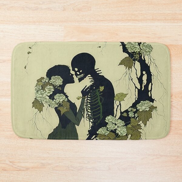Item preview, Kissing Skeleton Couple in Love Valentines, Wedding, Anniversary, Birthday Funny Gift  designed and sold by CoyoteStudio.