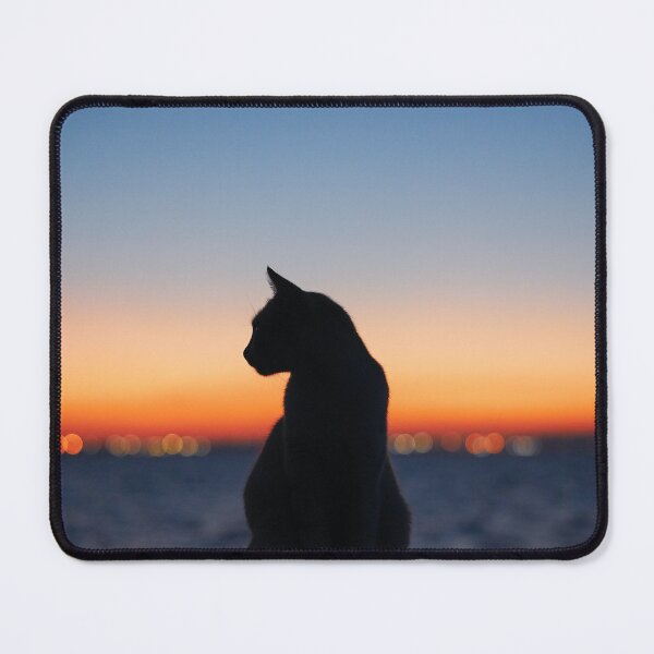 Item preview, CAT WATCHING SUNSET designed and sold by 2brothersgoods.