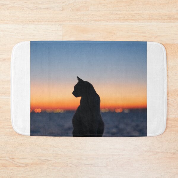 Item preview, CAT WATCHING SUNSET designed and sold by 2brothersgoods.
