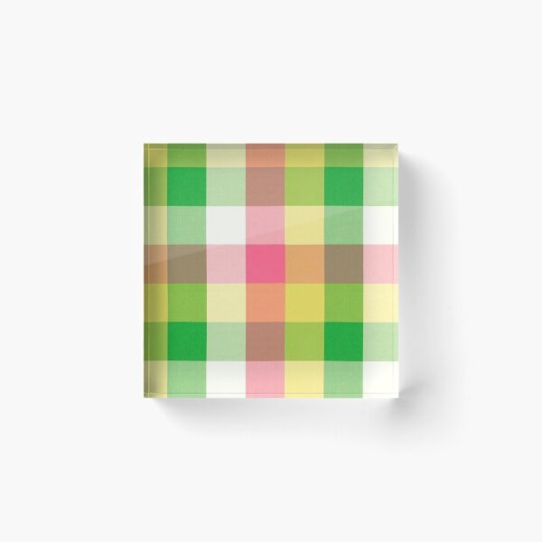 Item preview, Pink and Green plaid pattern designed and sold by Donkey's Salad.