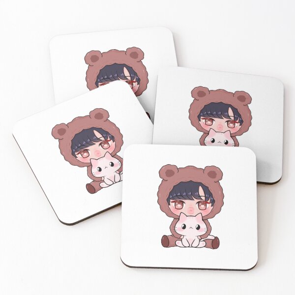 Item preview, Baby Kai Bear And Cute Cat Friend  designed and sold by artlifexo88.