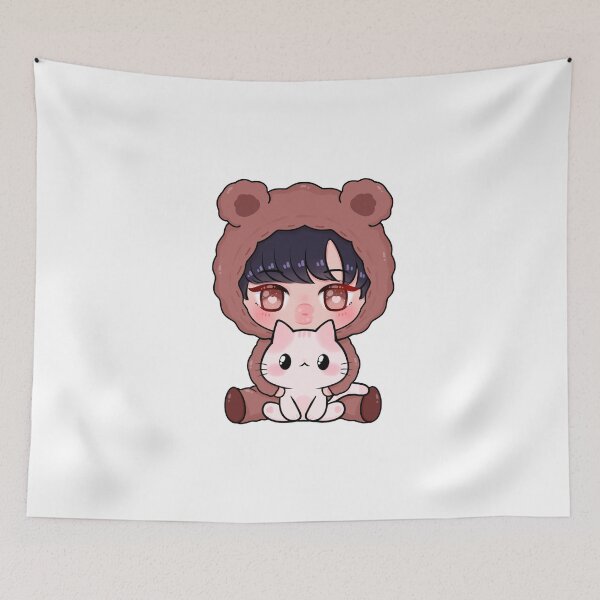 Item preview, Baby Kai Bear And Cute Cat Friend  designed and sold by artlifexo88.