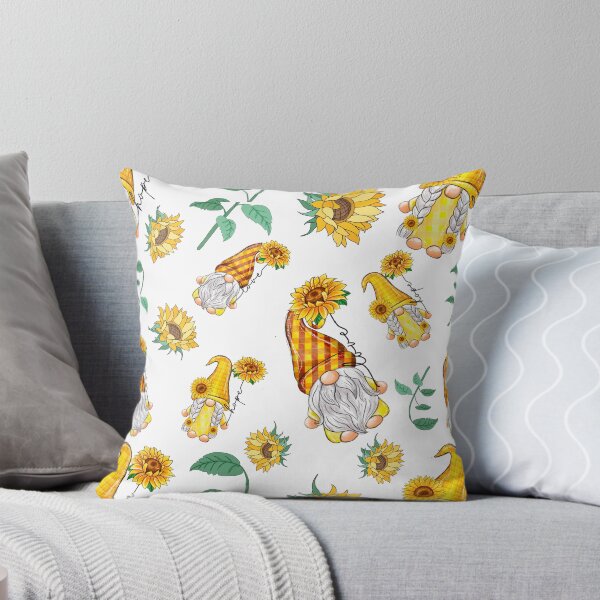 Aperçu de l'œuvre Gnomes d'amour avec motif de tournesols créée et vendue par SiYDesigns.