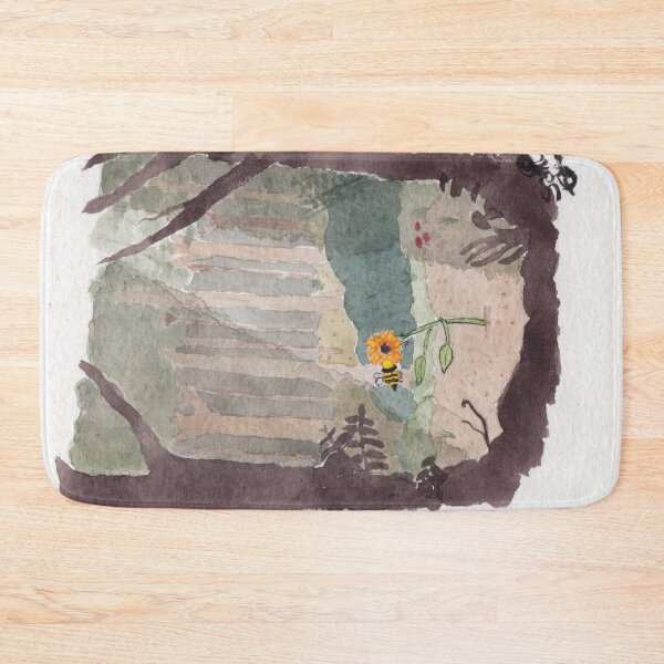 Item preview, Sunflower and Bee in the Deep Dark Forest designed and sold by Sami Kelsh.