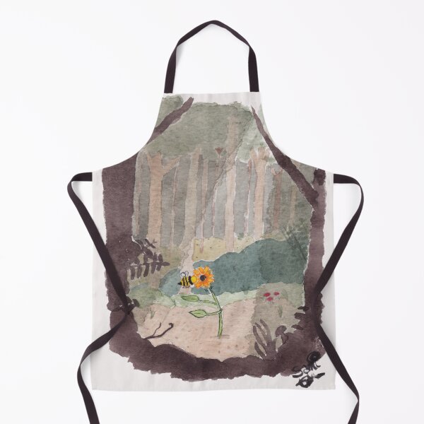 Item preview, Sunflower and Bee in the Deep Dark Forest designed and sold by Sami Kelsh.