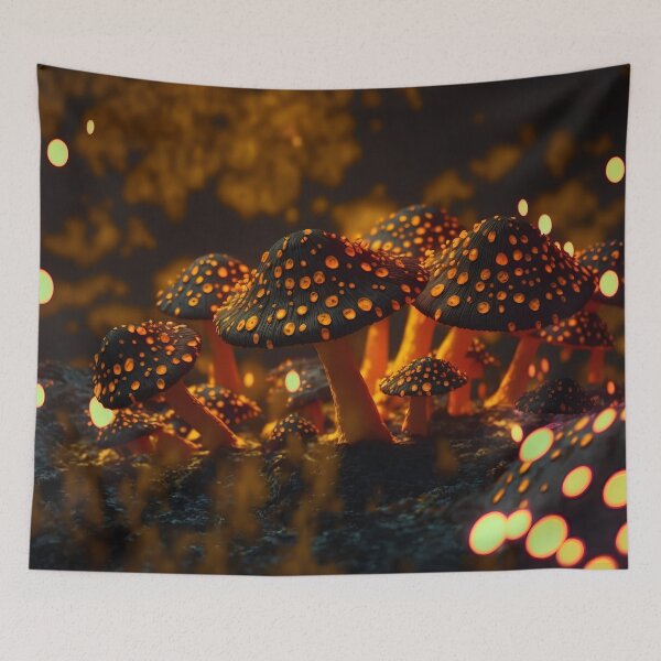 Item preview, Glowing mushrooms 0 designed and sold by Red Witch Art.