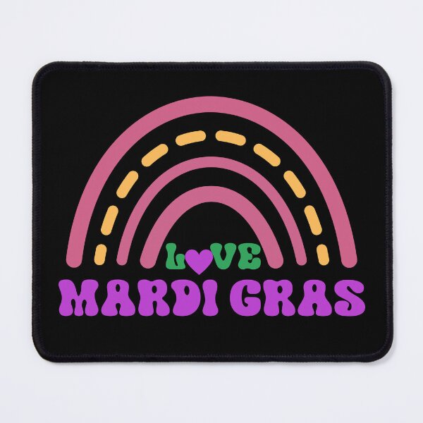 Item preview, Love Mardi Gras, retro feel, retro mardi gras designed and sold by Escapene.