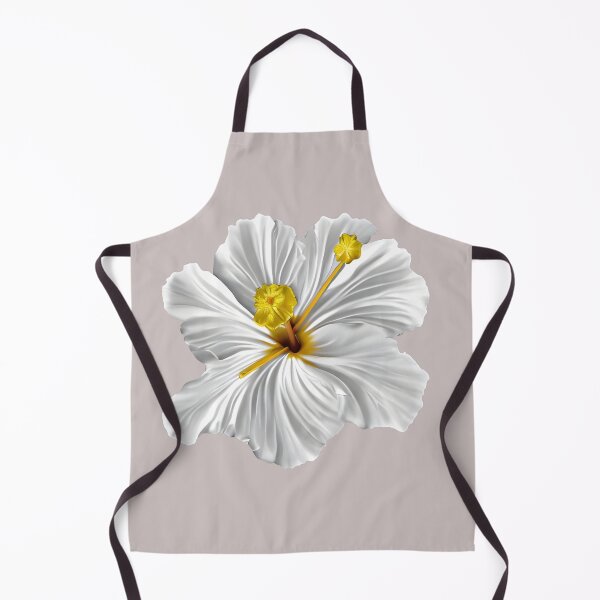Item preview, Yellow and white hibiscus flower designed and sold by gramizzia.