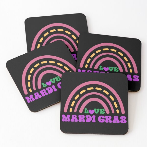 Item preview, Love Mardi Gras, retro feel, retro mardi gras designed and sold by Escapene.