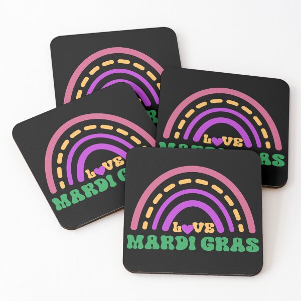 Item preview, Love Mardi Gras, retro feel, retro mardi gras 2 designed and sold by Escapene.