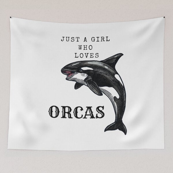 Item preview, Just a Girl Who Loves Orcas designed and sold by The2Art.