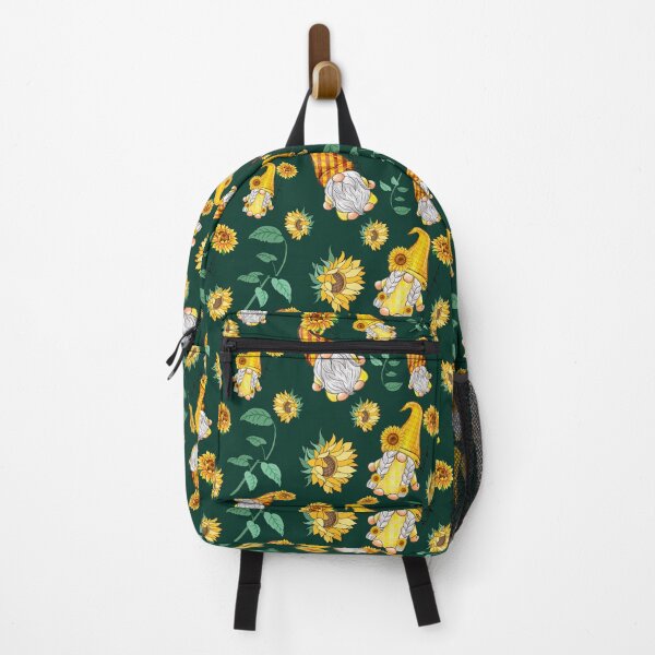Item preview, Love Gnomes with Sunflowers Pattern Green designed and sold by SiYDesigns.